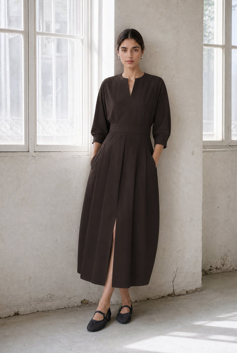 Gaara dress technical jersey | Chocolate
