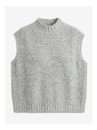 Abigail alpaca vest EX H24179 | Grey