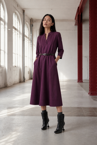 Lalla dress technical jersey | Cherry