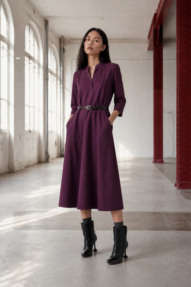 Lalla dress technical jersey | Cherry