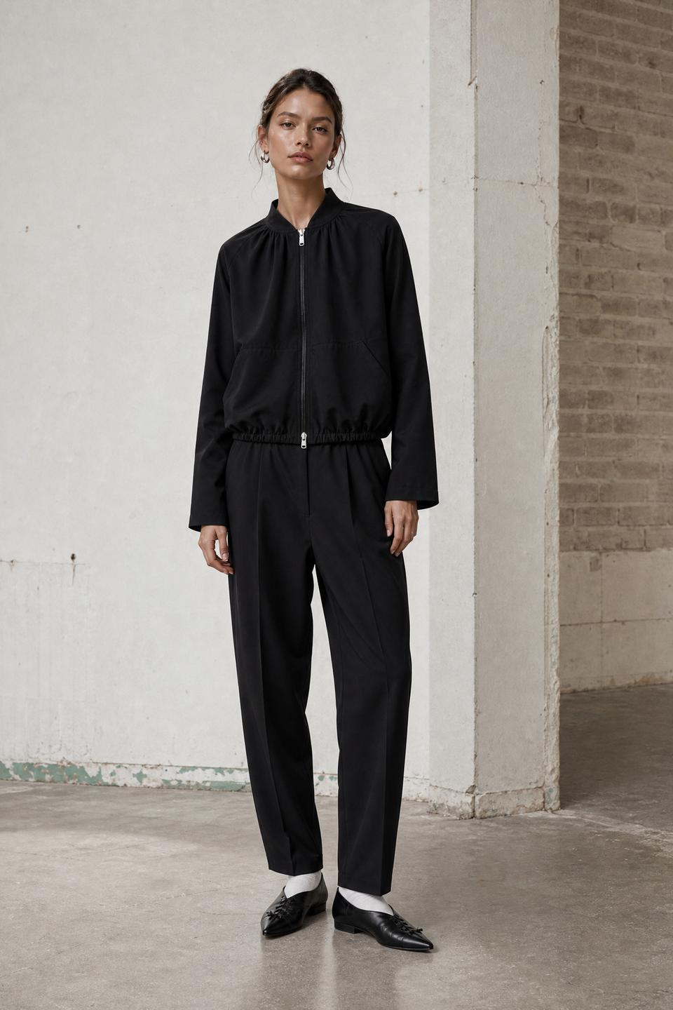 Eliana jacket technical jersey | Black