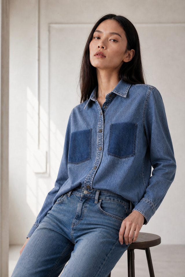 Saige ankle leg Kyoto jeans | Flu Blue