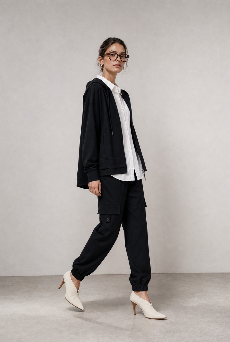Jannes pants technical jersey | Black