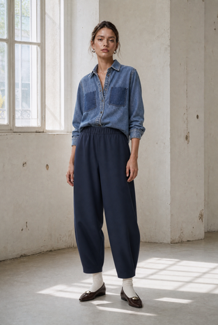 Benot pants technical jersey | Blue