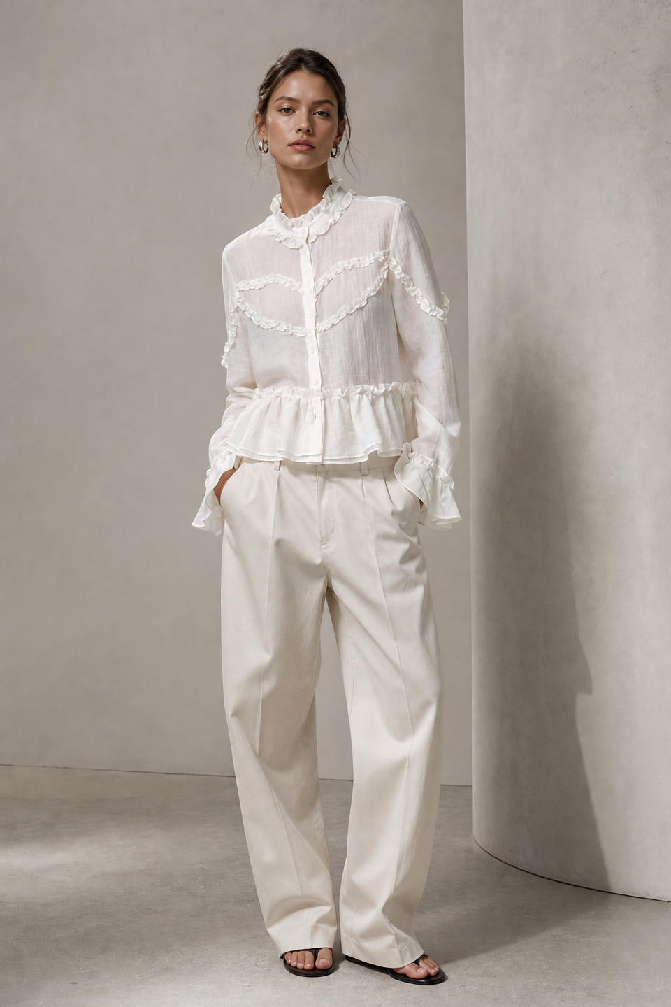 Netty bohemian style Blouse | White