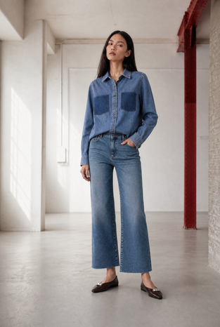Saige ankle leg Kyoto jeans | Flu Blue