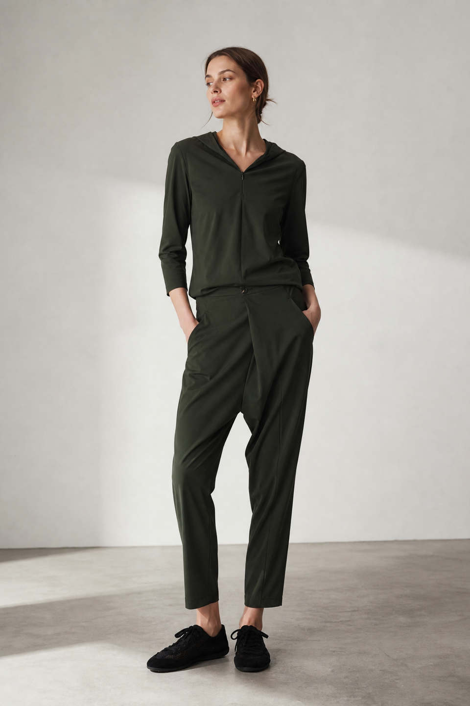Klaus pants technical jersey | Army