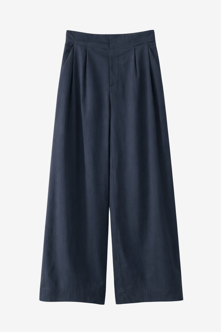 Harlow cotton fancy pants | Navy