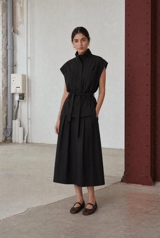 Heide skirt technical jersey | Black