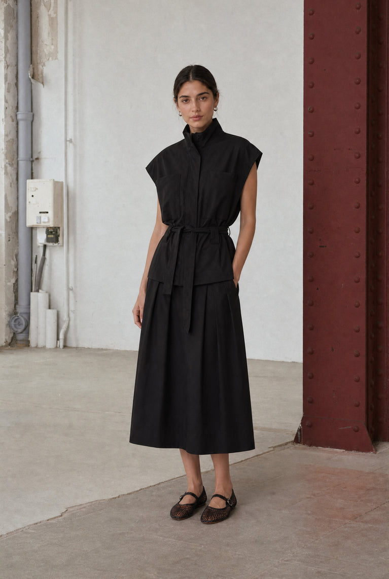 Patricia vest technical jersey | Black