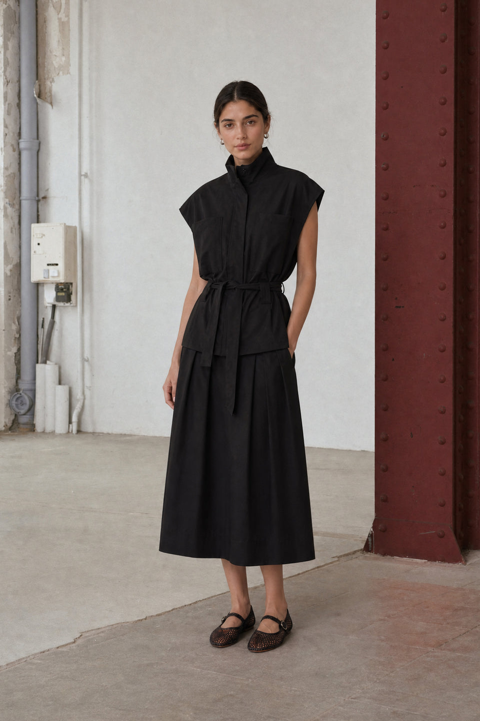 Patricia vest technical jersey | Black