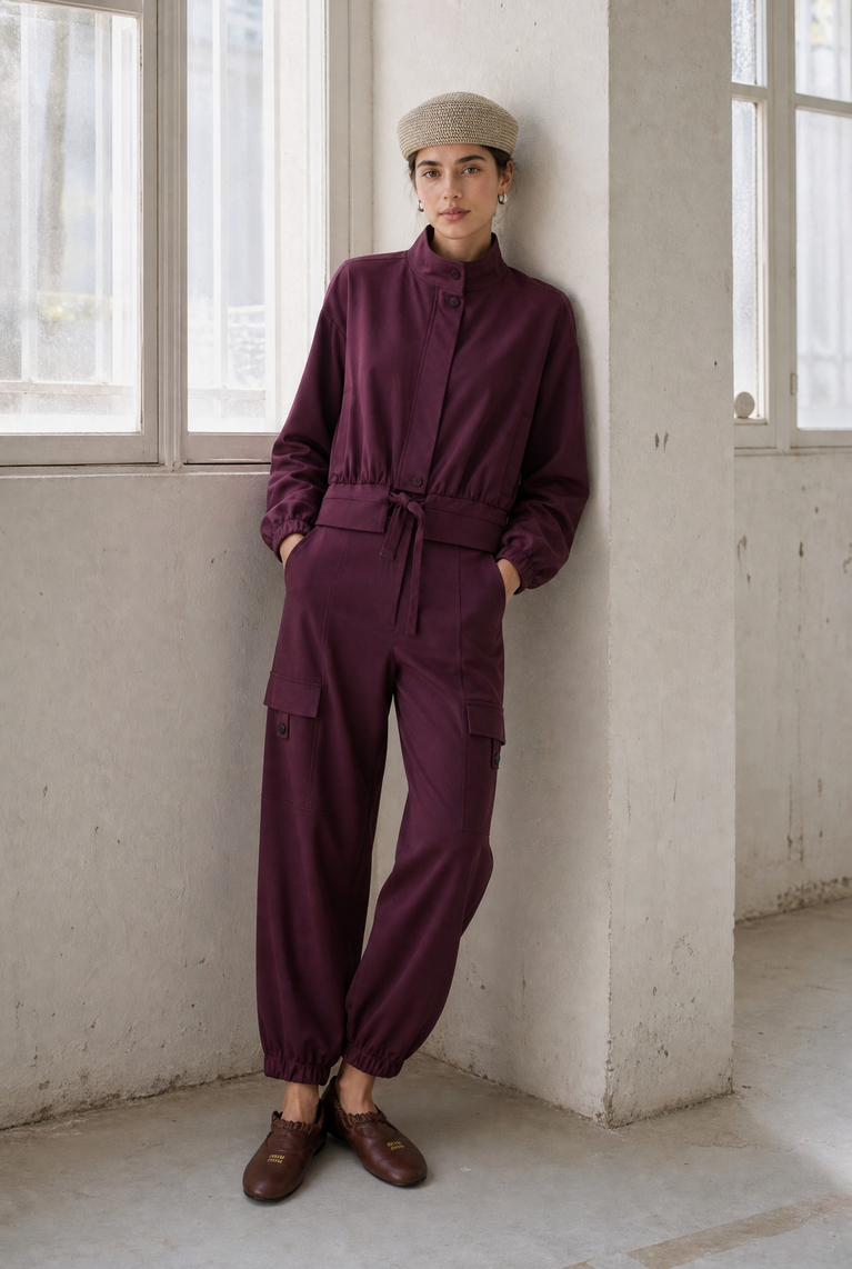 Jannes pants technical jersey | Cherry