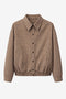 Iconic check cotton bomber jacket | Brown