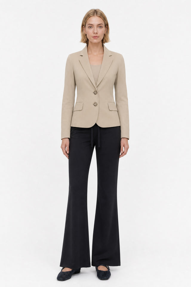 Atina Blazer Technical Jersey | Sand