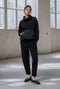 Iseo combi punto Milano long sweater | Nero
