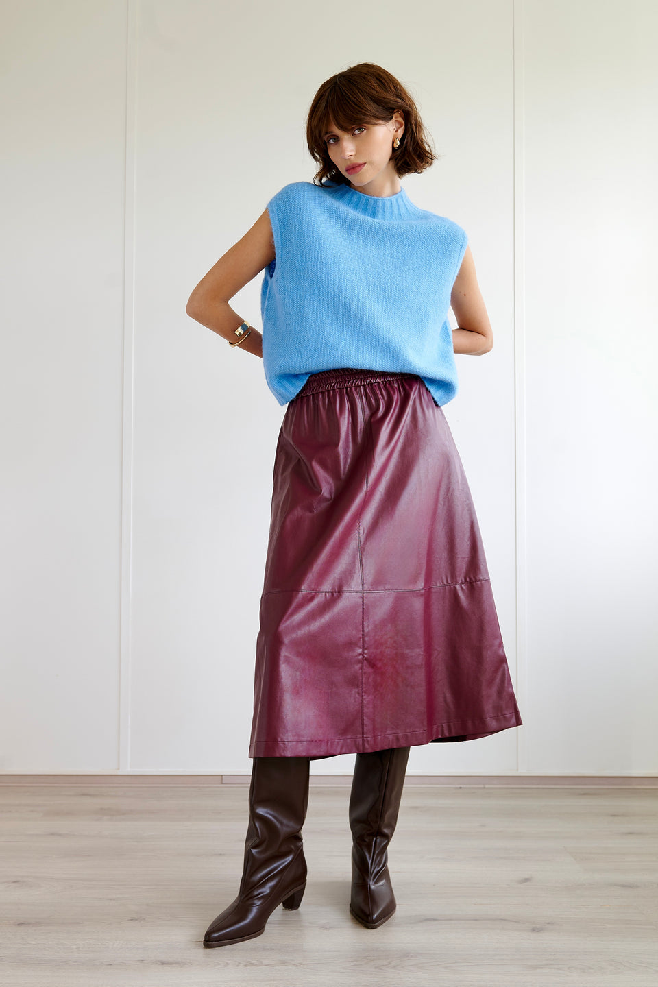 Alpaca Vest H24179 | Sky