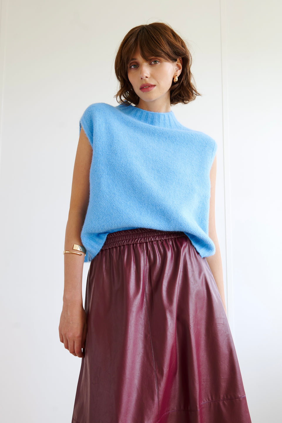 Alpaca Vest H24179 | Sky