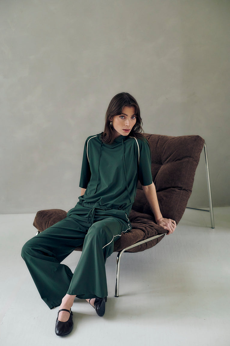 Simone P pants technical jersey | Army