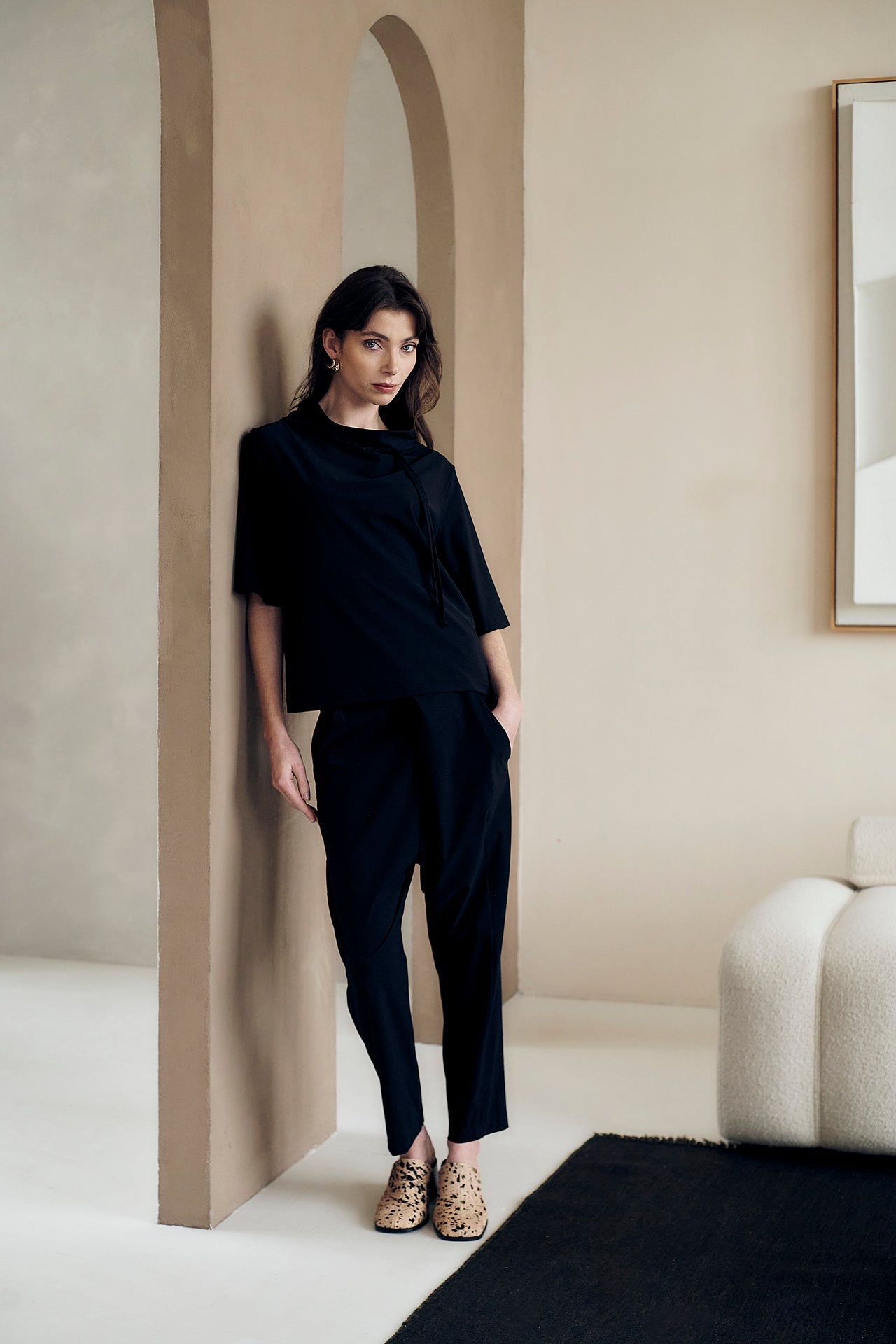 Klaus pants technical jersey | Black