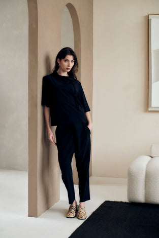 Klaus pants technical jersey | Black