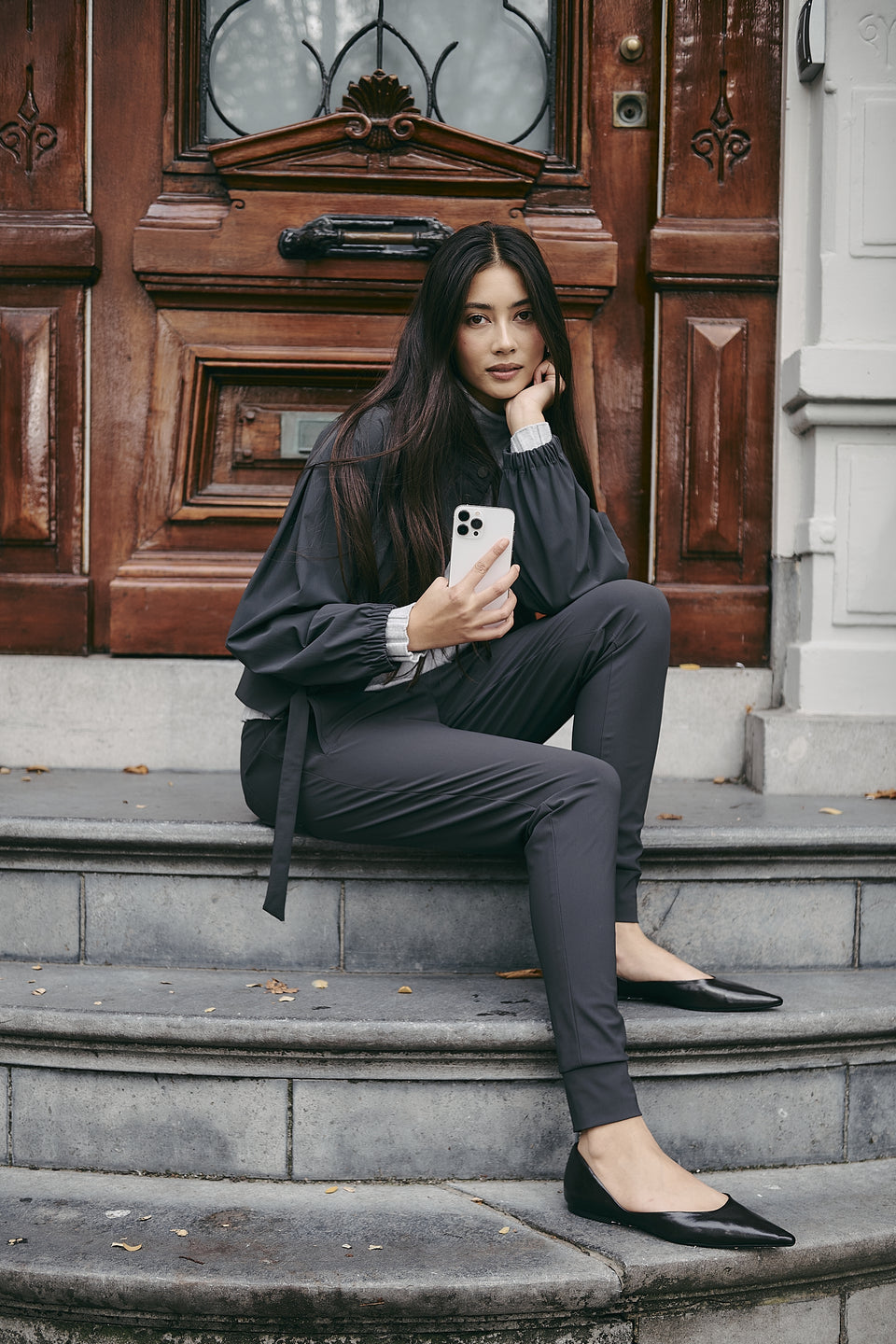 John stretch technical jersey pants | Grey