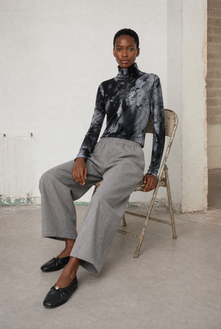 Janice allover print top | Allover