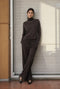 Evo wide-leg technical jersey pants | Chocolate