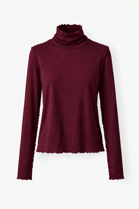 Janice viscose top | Bordeaux
