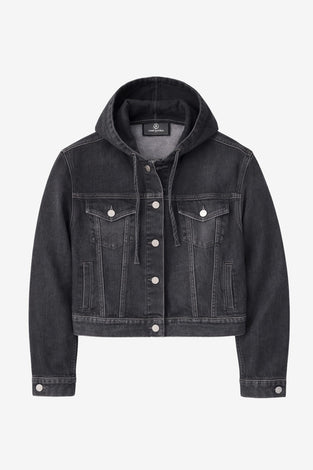 Jessie faded hood jacket | Faded Black