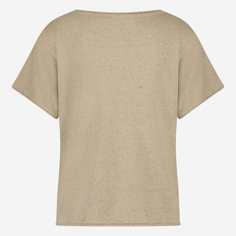 Clay PU top | Beige Melange