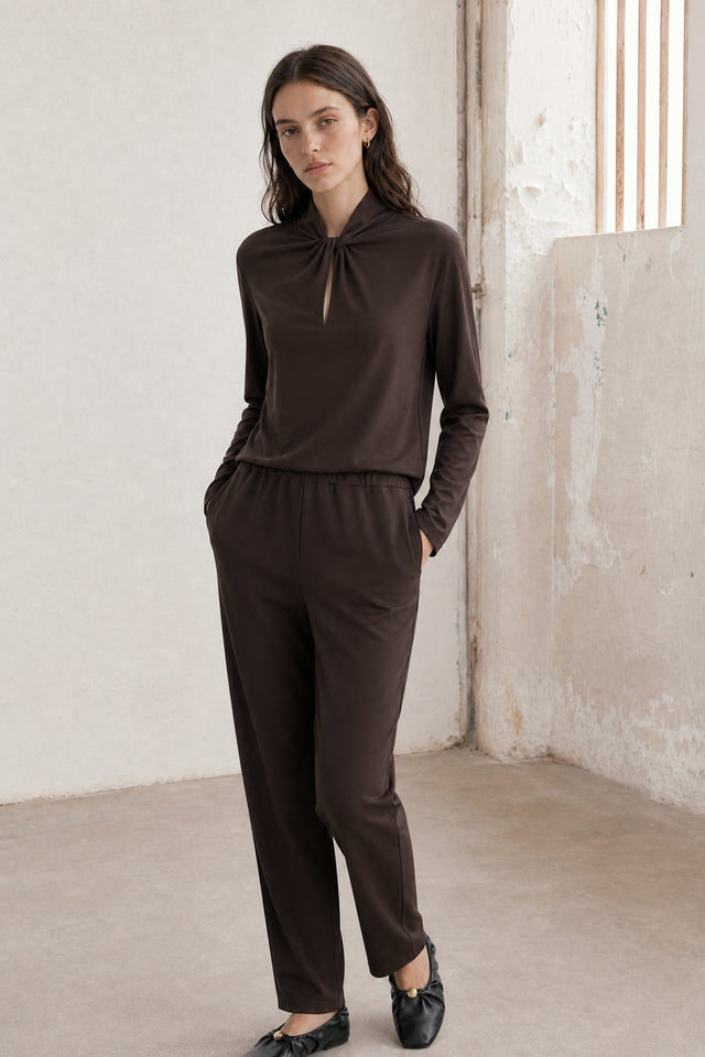 Ken top technical jersey | Chocolate
