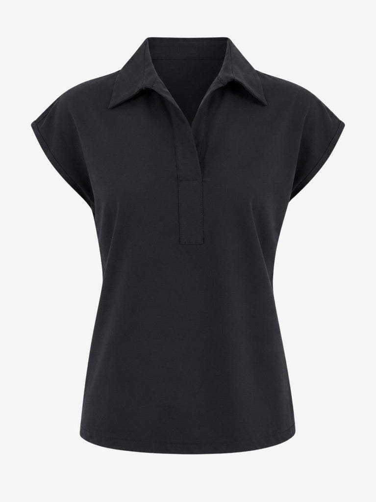 Kitty top technical jersey | Black