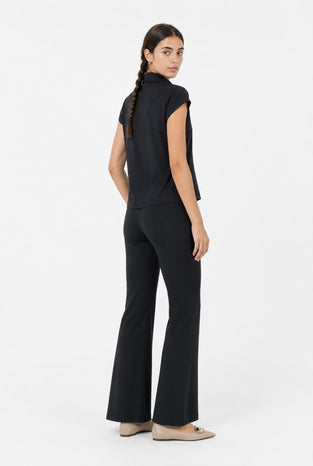 Kitty top technical jersey | Black