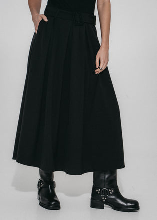Kora viscose mix dress | Black