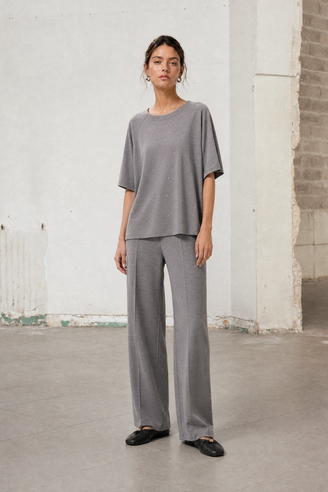 Lucciolo giulietta piquet pants | Grey