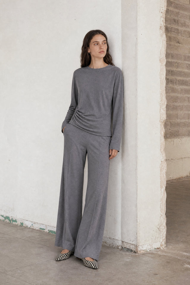 Lucciolo giulietta piquet pants | Grey