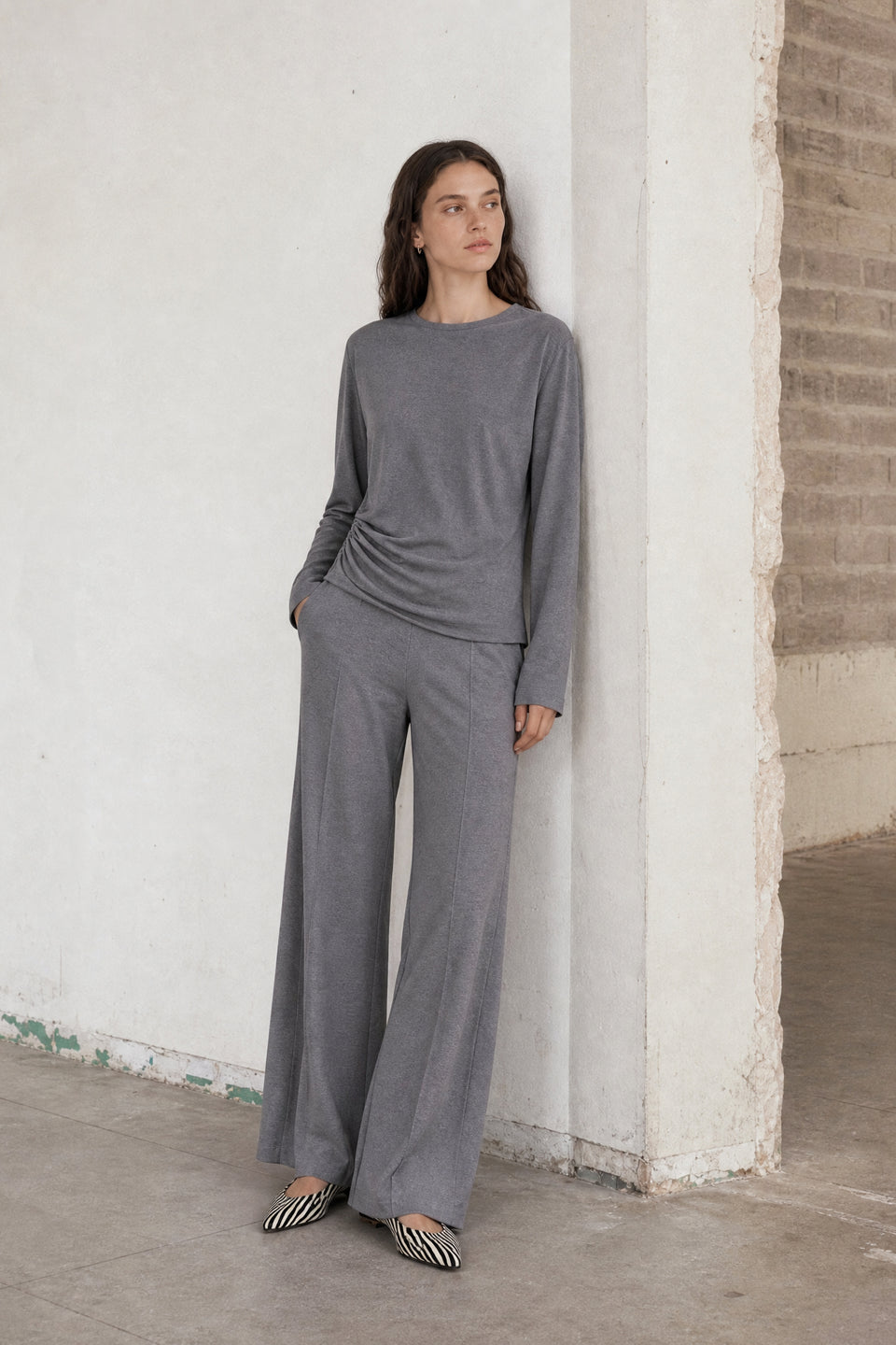Lucciolo giulietta piquet pants | Grey