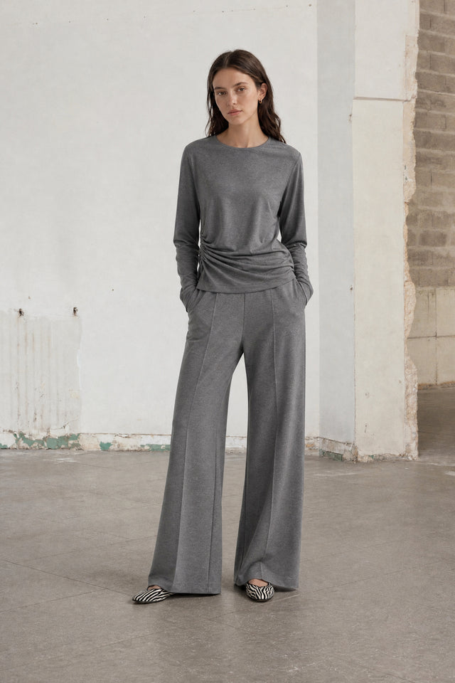 Lucciolo giulietta piquet pants | Grey
