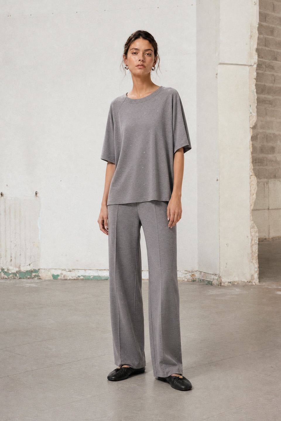 Lucciolo giulietta piquet pants | Grey