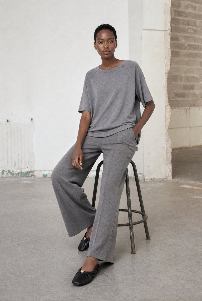 Lucciolo giulietta piquet pants | Grey