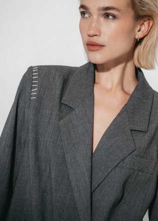Lux move oversized blazer | Grey