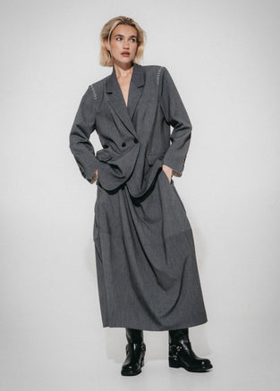 Lux move oversized blazer | Grey