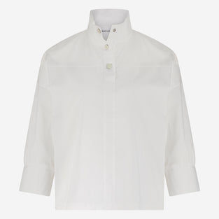 Angelika poplin top | White