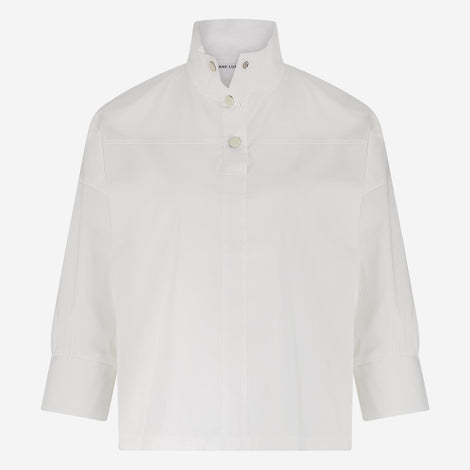 Angelika poplin top | White