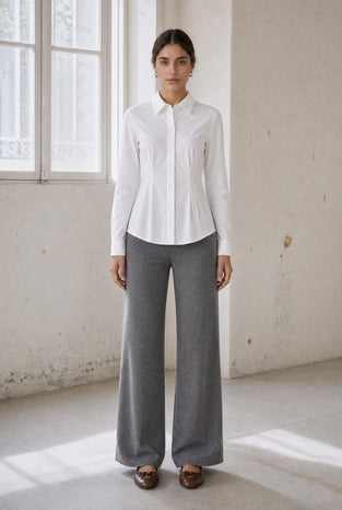 Marcellina blouse technical jersey | White