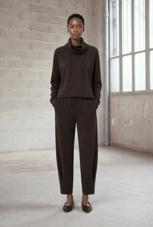 Maren top technical jersey | Chocolate