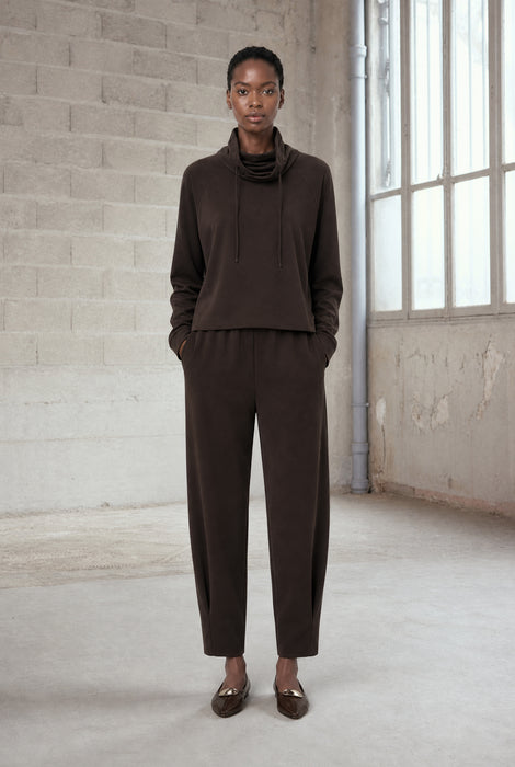 Maren top technical jersey | Chocolate