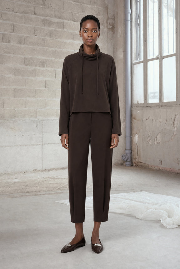 Umbretto pants technical jersey | Chocolate