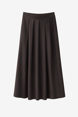 Mercedes skirt technical jersey | Chocolate