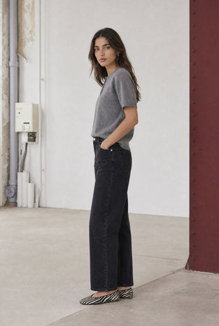 Jessie every-wear Baggy jeans | Faded Black